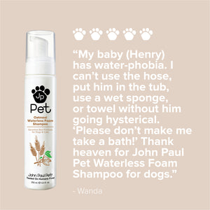 Natural oatmeal sensitive skin dog waterless shampoo review