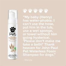Load image into Gallery viewer, Natural oatmeal sensitive skin dog waterless shampoo review